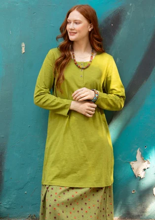 Jerseytunika „Alora“ aus Bio-Baumwolle - avocado