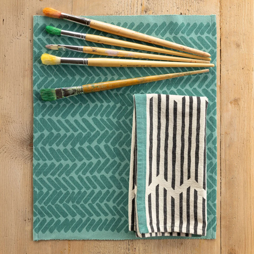 “Play” organic cotton placemat - artemisia
