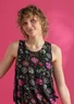 Jersey tank top in organic lyocell/spandex (black L)