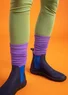 Elastic-sided boots made of nubuck (indigo 36)