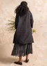 Kleid aus Leinengewebe (schwarz XXL)