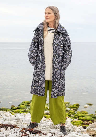 “Kaprifol” organic cotton coat - black