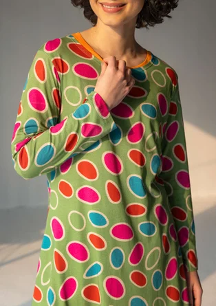 Gepunktetes Jerseykleid „1964“ aus Baumwolle/Modal - zypresse