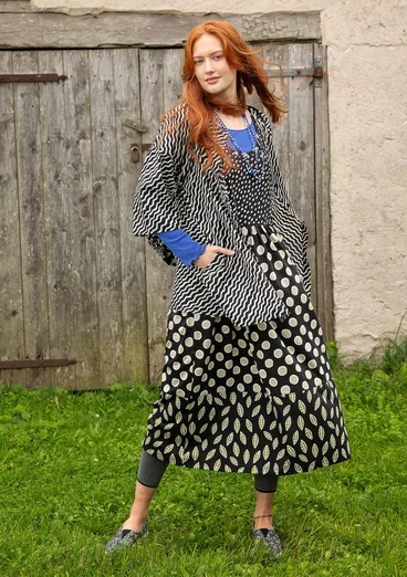 Blouse "Krusa" van biologisch katoen - zwart