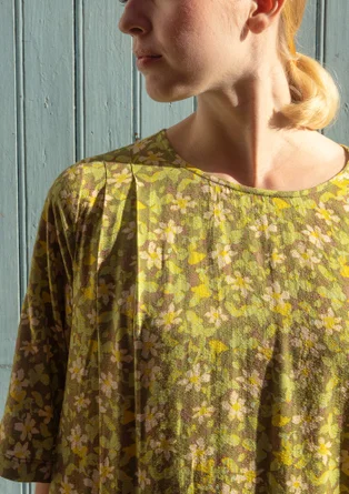 Webkleid „Flora Flow“ aus Viskose - thymian-gemustert