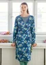 Trikotkleid „Magnolia“ aus Öko-Baumwolle/Modal (leinenblau M)