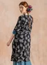 Robe "Corallo" en jersey de coton biologique (noir S)