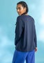 “Stella” organic cotton/elastane jersey top dark indigo thumbnail
