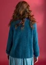 Cardigan in alpaca blend (dark petrol blue/melange XL)