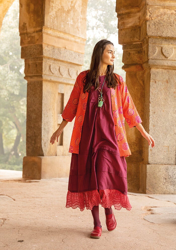 The orange colourway is ideal for a trip to vibrant India