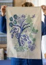 “Taiga” organic cotton tea towel (midnight blue One Size)