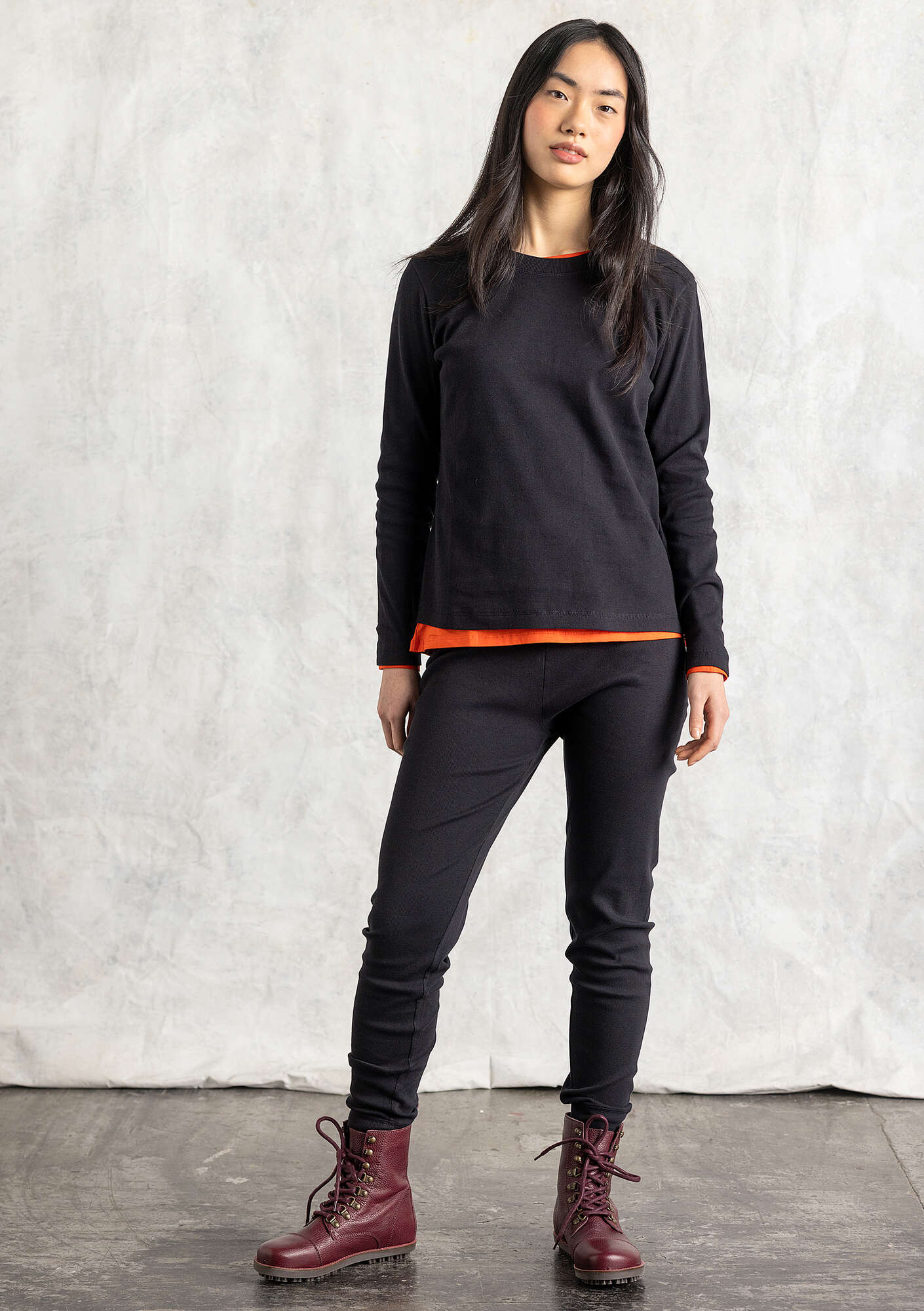 トップス Random Ribbed Organic Cotton Tops Jersey top in ribbed organic cotton