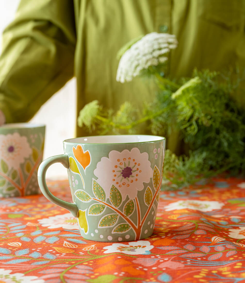 “Primavera” ceramic tea cup