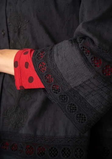 “Haiku” organic cotton tunic - black