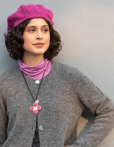 Knit cardigan in an alpaca blend