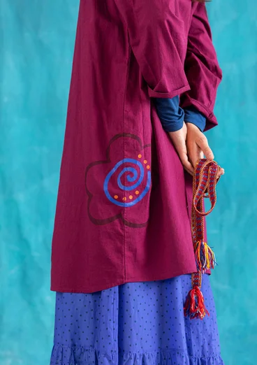 Kleid „Web“ aus Öko-Baumwolle - traube