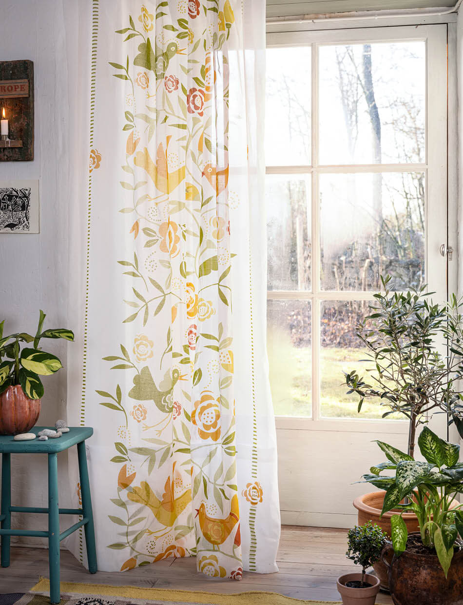 Curtain ”Ottenby” in organic cotton