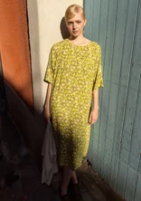 Webkleid „Flora Flow“ aus Viskose - thymian-gemustert