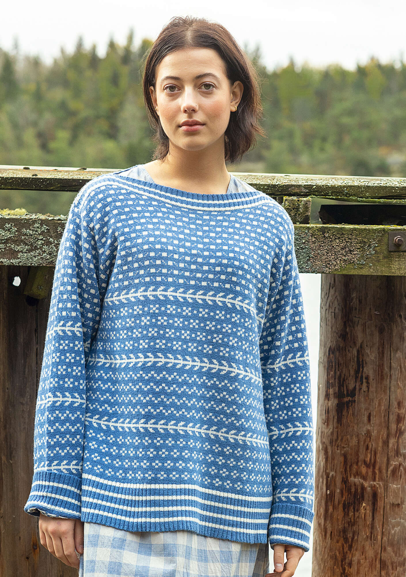 Astri sweater flax blue