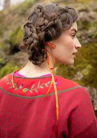 “Maria” organic/recycled cotton sweater - pomegranate