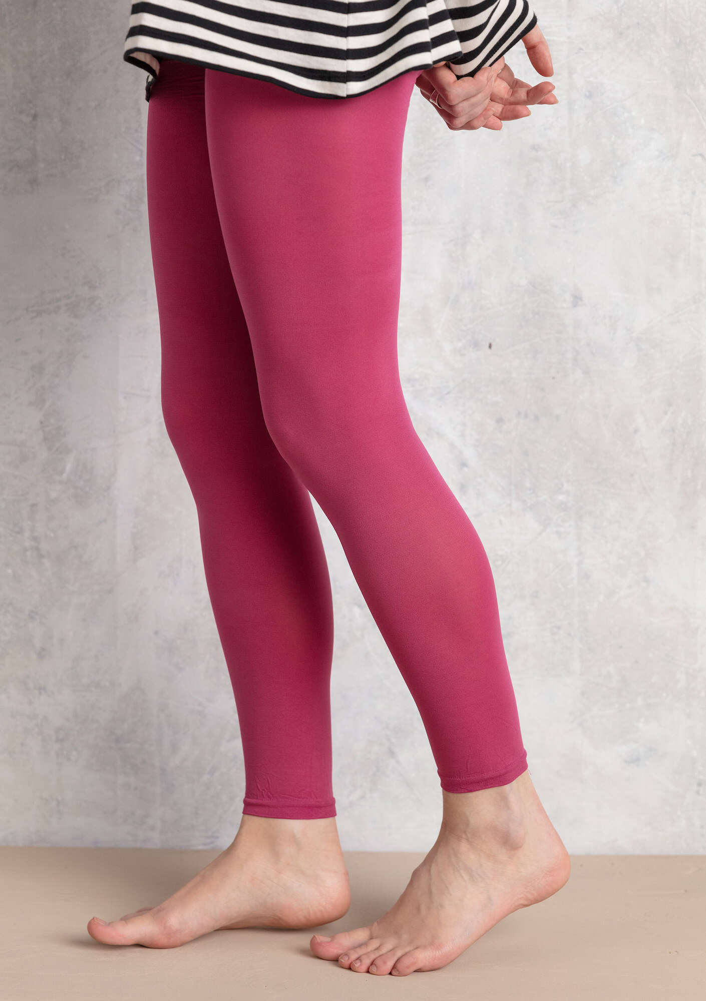 Solid-colored leggings pink orchid