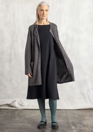 Jerseykleid „Mona“ aus Bio-Baumwolle/Elasthan - schwarz