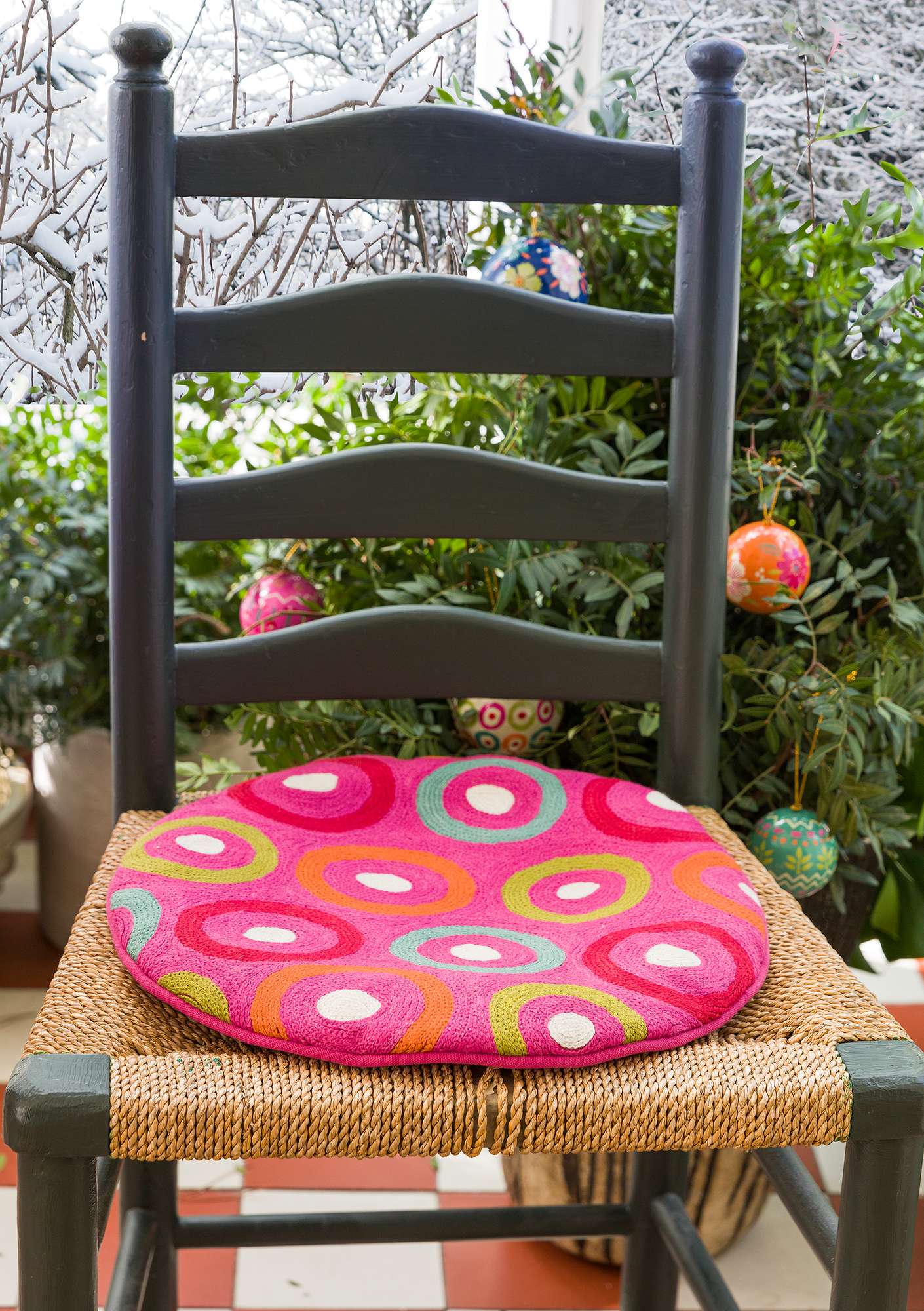Meringue seat cushion multicoloured