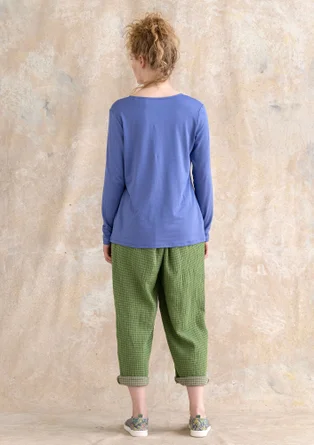 “Ada” lyocell/elastane jersey top - sky blue