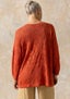Pointelle sweater in linen/recycled linen brick thumbnail