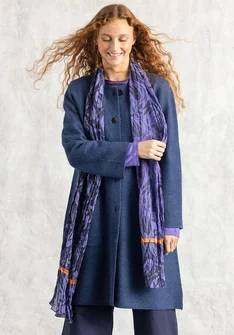 Schal „Kelly“ aus Bio-Baumwolle - amethyst