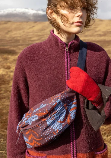 Tasche „Glänta“ aus Bio-Baumwolle - aubergine
