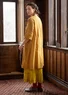“Wanja” woven organic cotton dress (ochre S)