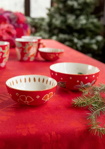 “Fruits” ceramic bowl, 2-pack - tomato