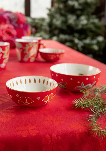 “Fruits” ceramic bowl, 2-pack - tomato