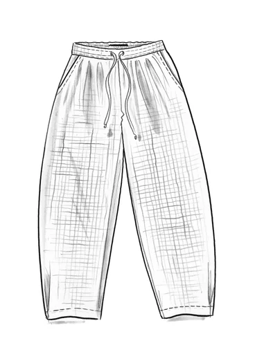 Pantalon "Ottilia" en coton biologique tissé - raisin
