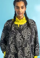 “Irma” woven organic cotton tunic - black