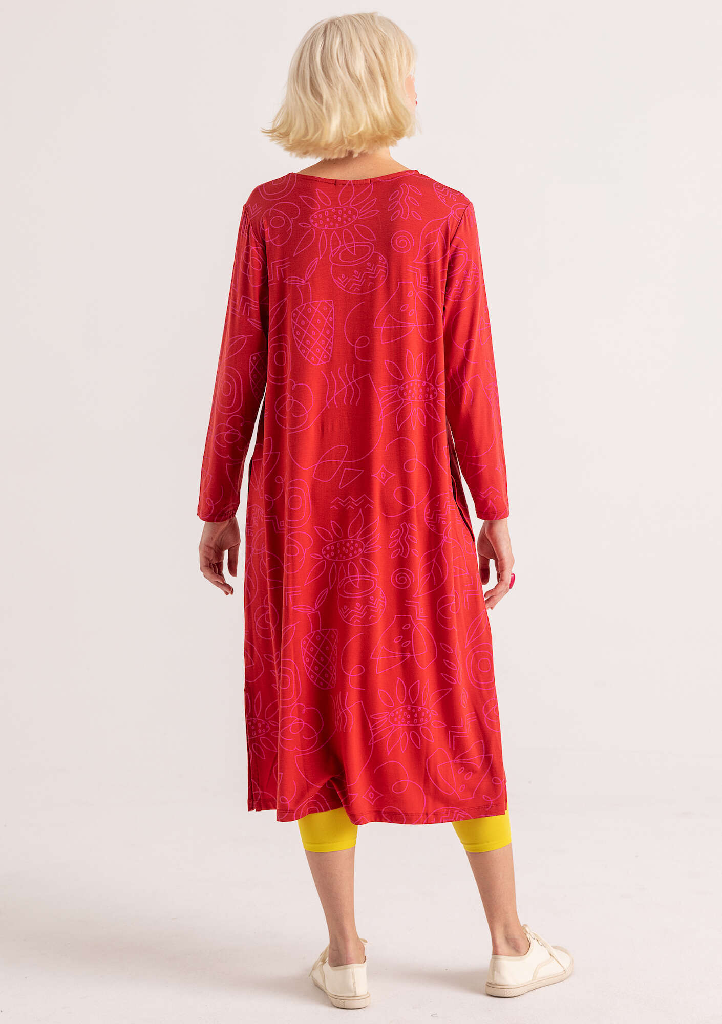 Robe  Contour  en jersey de lyocell/élasthanne rouge perroquet thumbnail