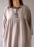 Webkleid „Marie“ aus Bio-Baumwolle/Seide (taubengrau M)