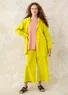 Woven organic cotton trousers (lime green XL)