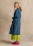 Robe tissée ”Tindra” en coton biologique (indigo vert XXL)