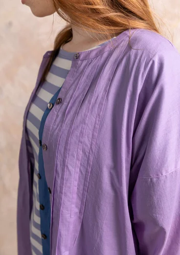 Robe "Serafina" en tissu de coton biologique - jacinthe