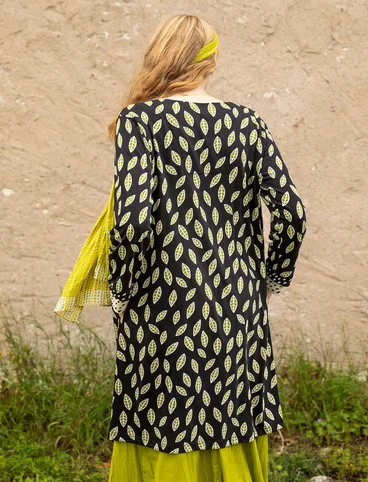 Tricot jurk "Åland" van biologisch katoen/modal - svart