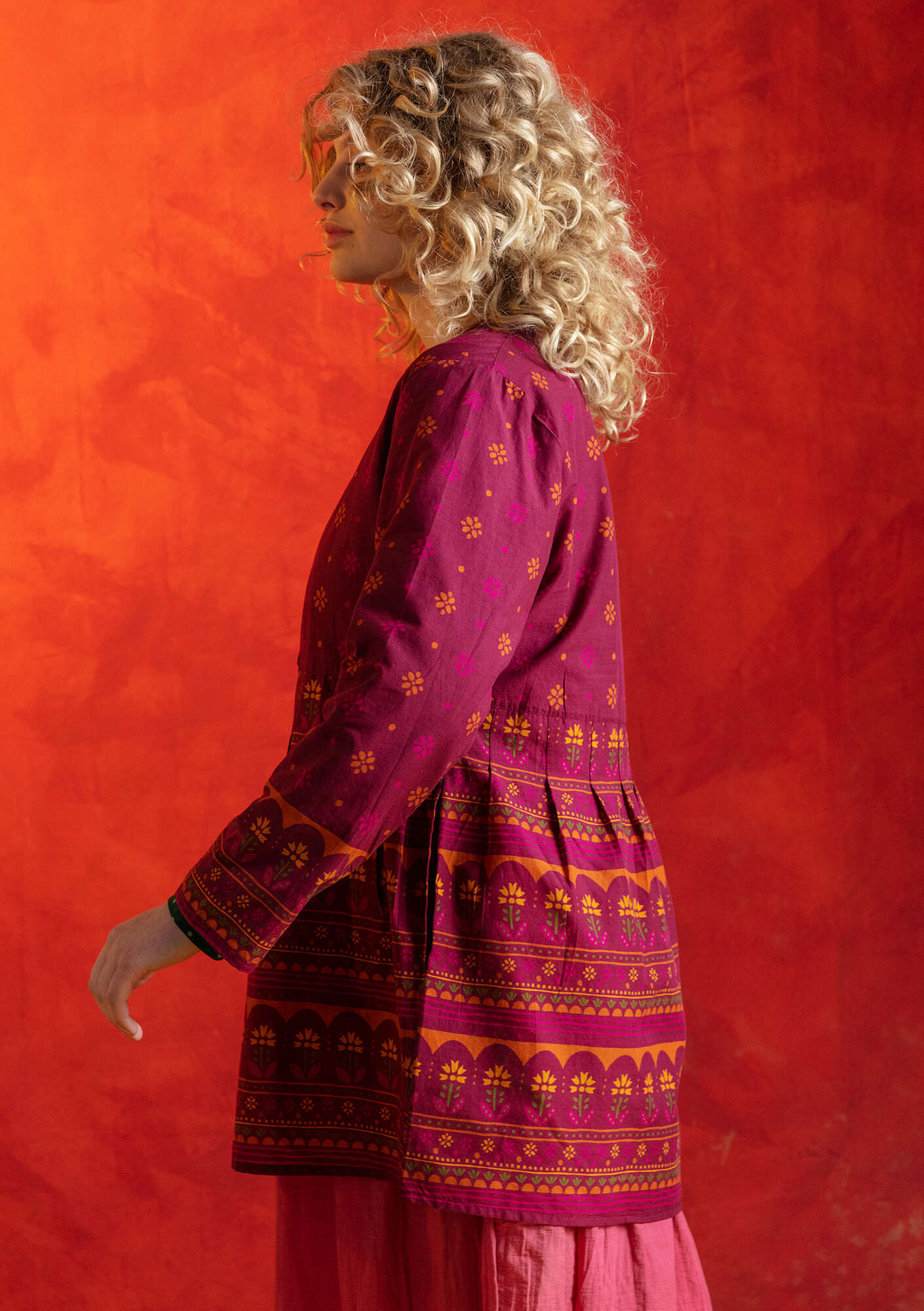 Bluse „Lalita“ aus Öko-Baumwolle purpur