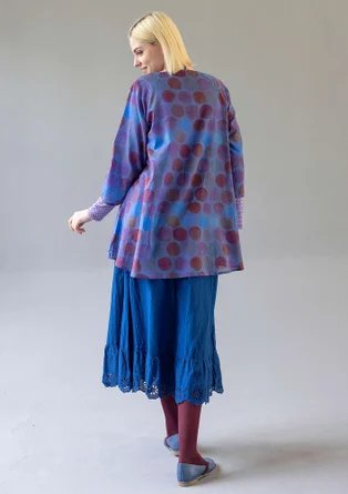 Webtunika „Germain“ aus Bio-Baumwolle - brombeere