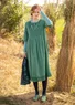 Woven “Strandfynd” dress in organic cotton (green sea glass L)
