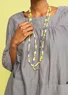 “Jane” necklace with recycled glass beads (natural One Size)