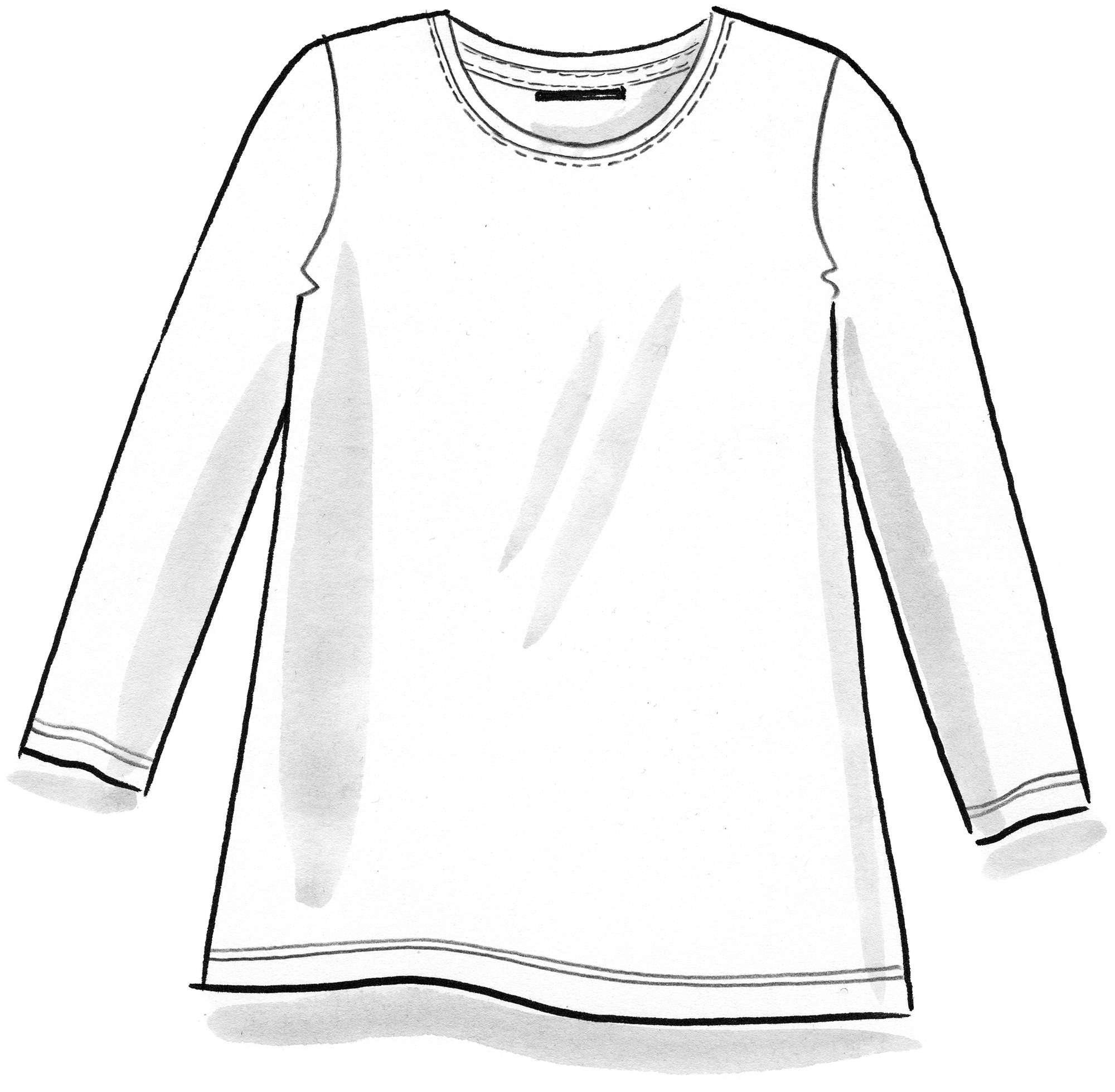 Shirt aus Baumwolle/Modal/Elasthan