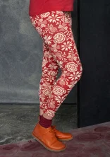 “Karin” micromodal/elastane jersey leggings - tomato