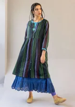 “Ketchi” woven dress in wool/cotton - black