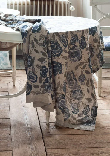 Dug "Roses" i hørstof - grafit